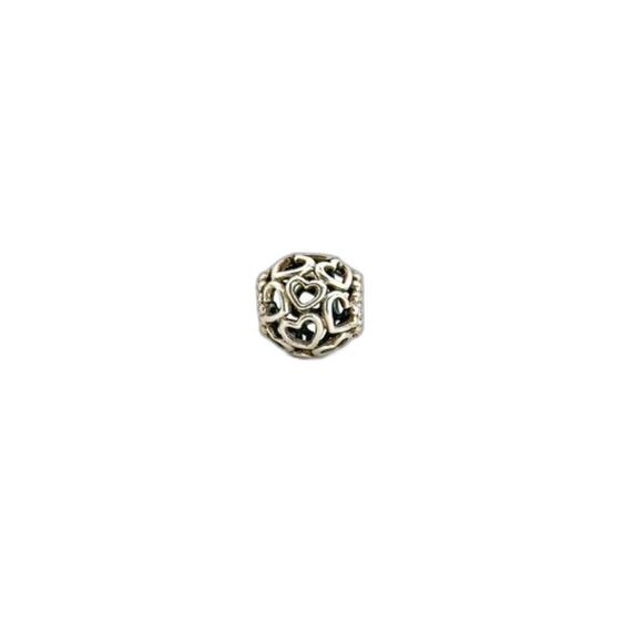 Jewelry - Pandora Silver Full of Hearts Open your heart Love Authentic Bead Charm